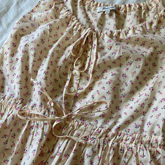 Madewell Shirred Drawstring Tank Top - Bright Buds - Picture 8 of 8